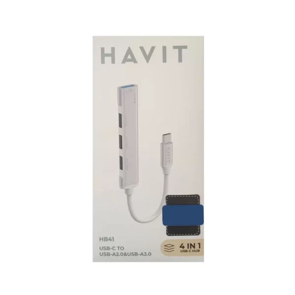 هاب 4 پورت USB3.0 هویت مدل hb-41