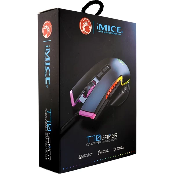 موس گیمینگ یا ماوس مخصوص بازی مدل IMICE T70