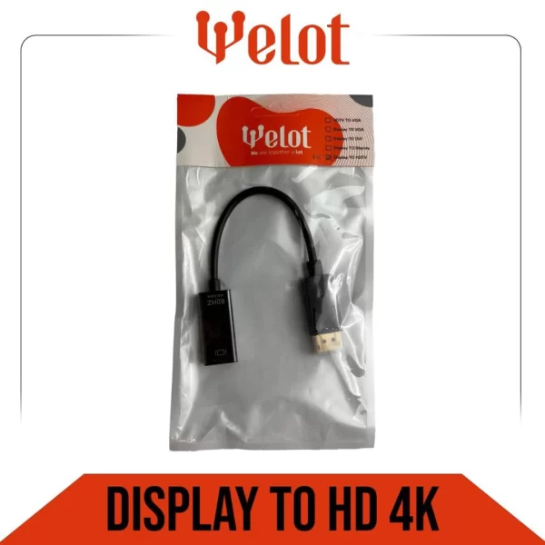 تبدیل کابل DISPLAY TO HDMI 4K مارک Welot