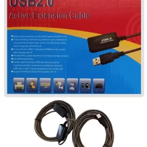 کابل افزایش طول USB 2.0 طول 20 متر (برددار)
