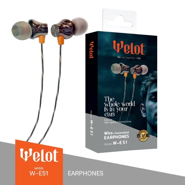 هندزفری سیم دار مدل WE-51 مارک Welot