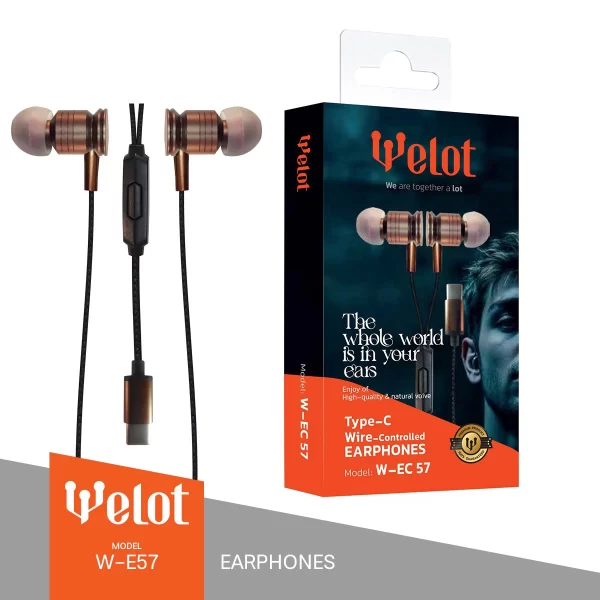 هندزفری Type-C سیم دار مدل WE-57 مارک Welot